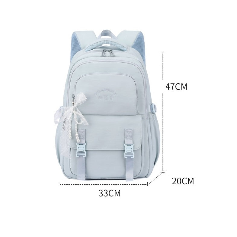 Large Capacity School Backpack for Teen Girls – Lightweight Oxford Fabric Daypack