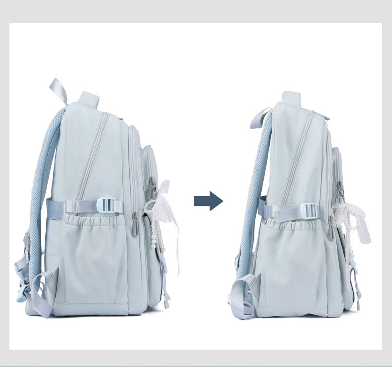 Large Capacity School Backpack for Teen Girls – Lightweight Oxford Fabric Daypack