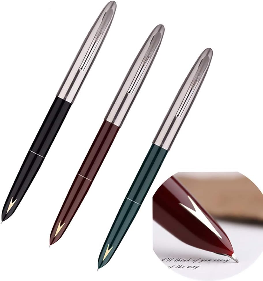 Hero 329 Fountain Pen Gold Arrow Pattern 3 Pack