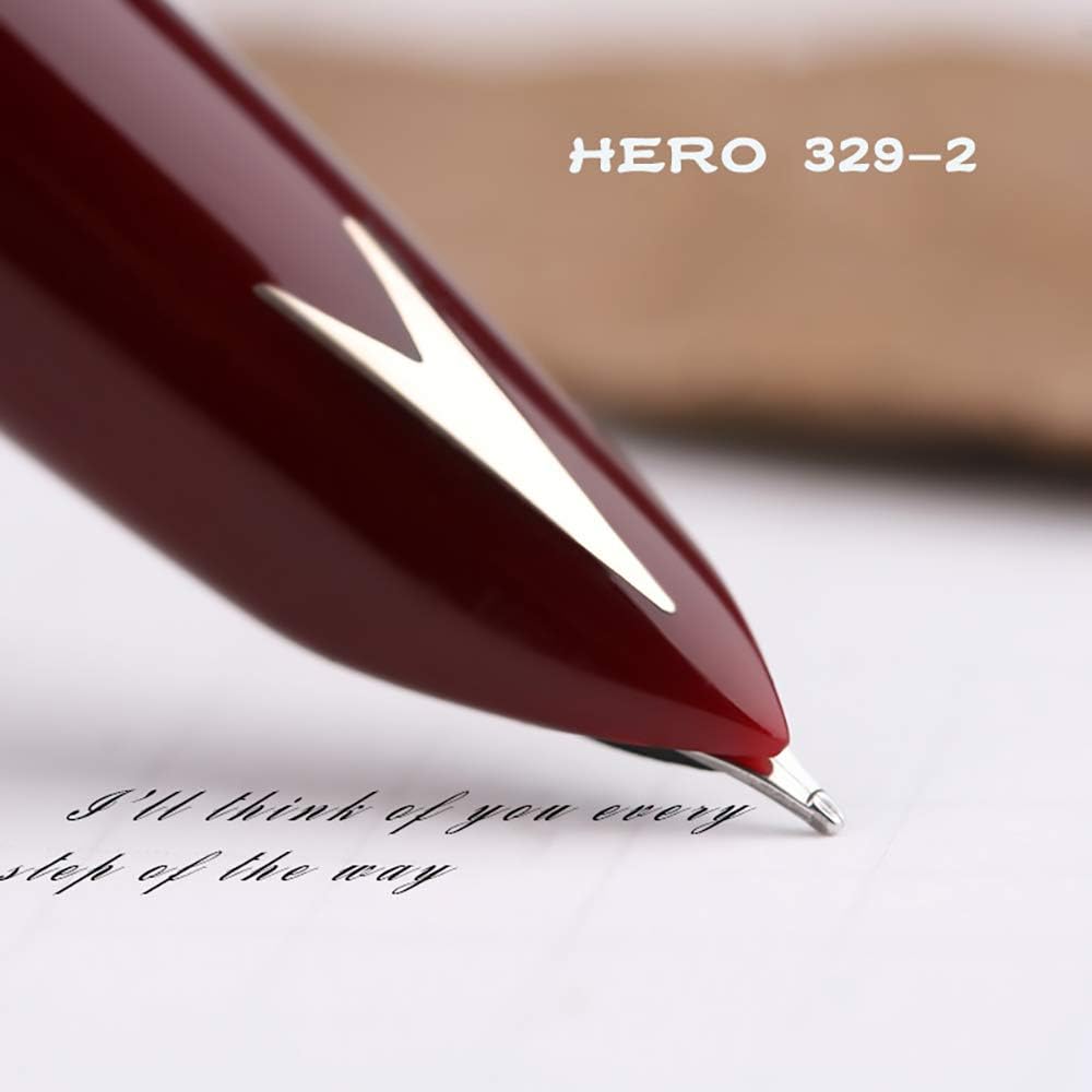 Hero 329 Fountain Pen Gold Arrow Pattern 3 Pack