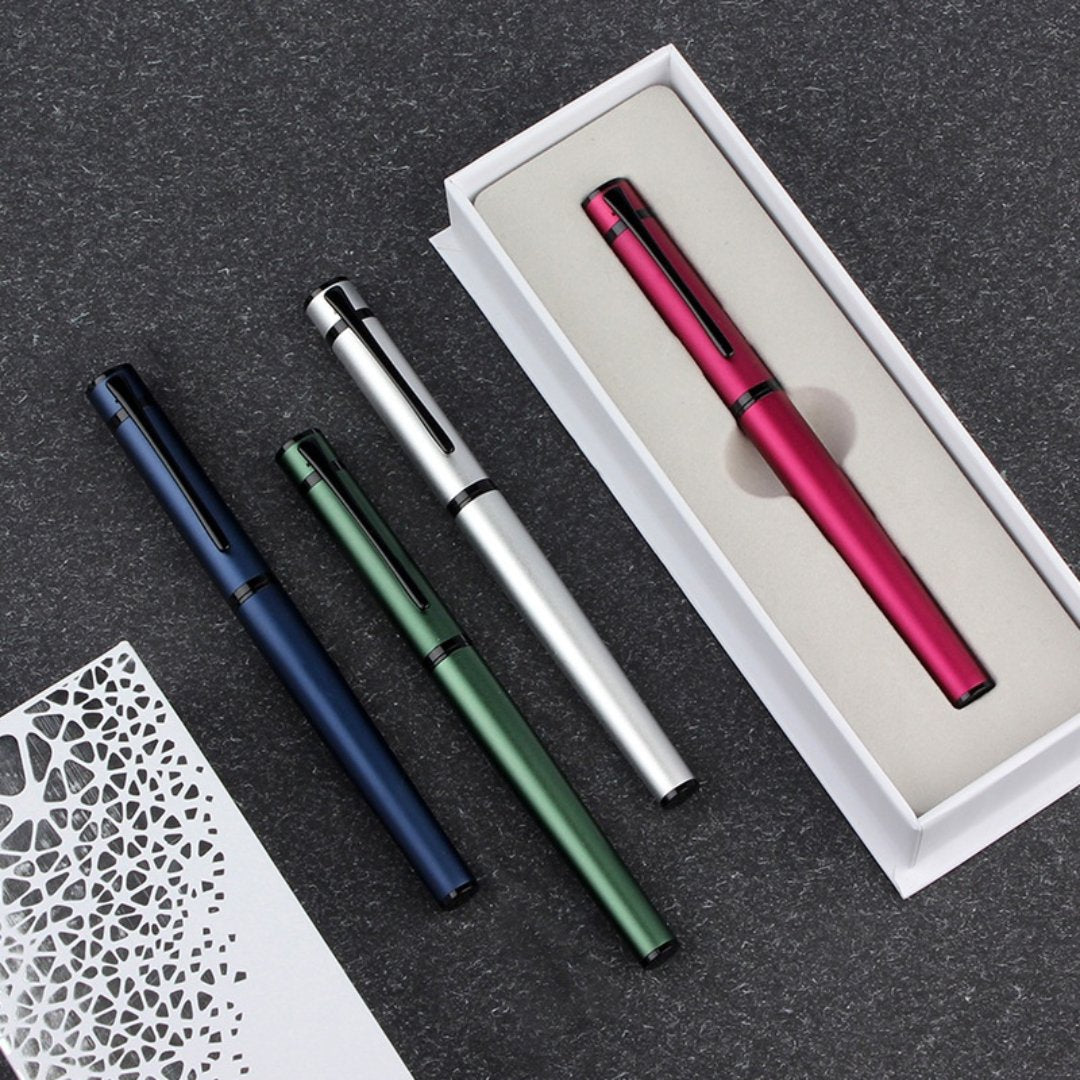 Hero H605C Iridium Fine F Nib Metal Fountain Pen 0.5mm