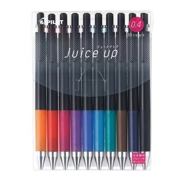 Pilot Juice Up gélové pero s atramentom 10 farebná sada 0,4 mm