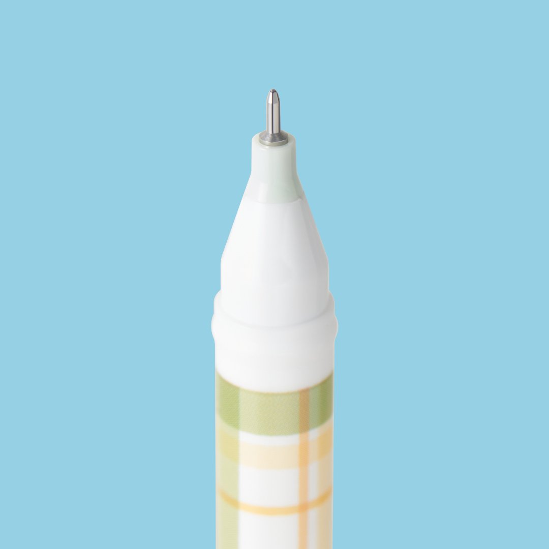 Kaco Jumbo Gel Ink Pen Plaid 4 Pack