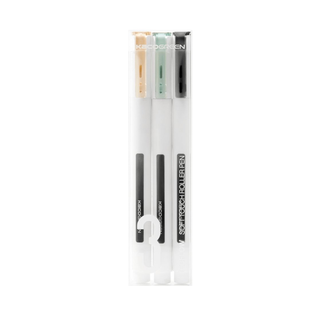 Kaco Tecflow 0.5mm Roller Gel Pen- Pack of 3