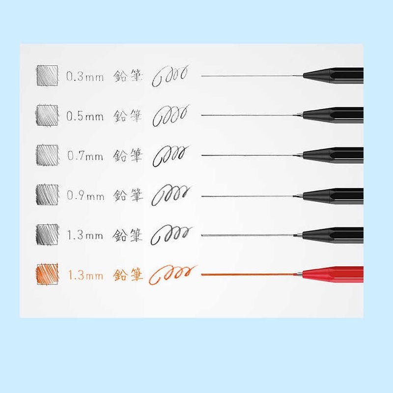 Enpitsu Note Book KOKUYO Enpitsu Sharp Mechanical Pencil - 0.3/0.5/0.7/0.9/1.3mm 2 Pack