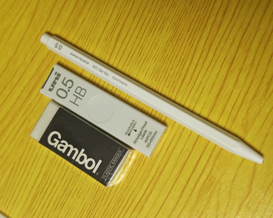 KOKUYO ME Mechanical Pencil - 0.7mm, Hexagonal Rubber Grip, Retractable Tip, Japan Import