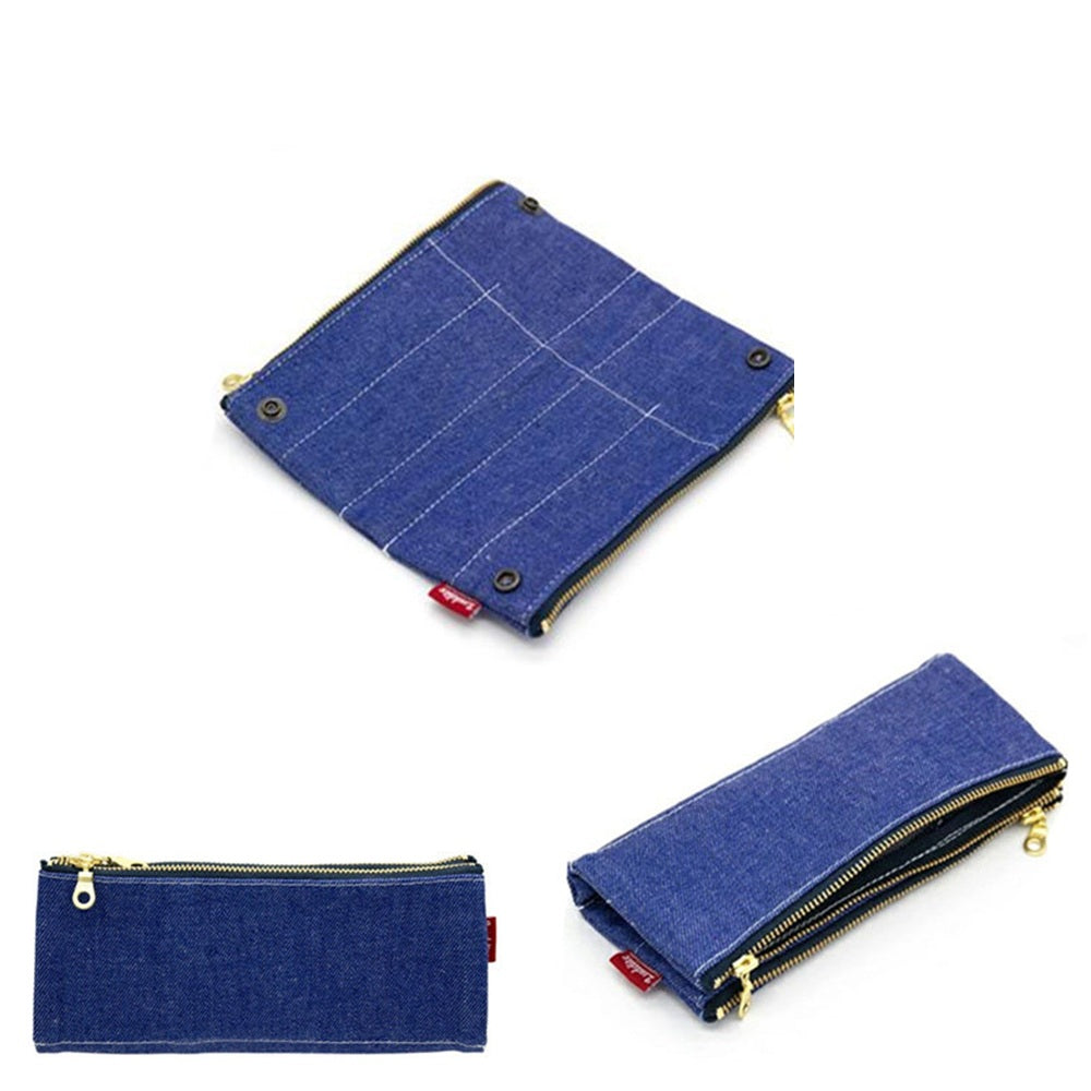LUDDITE Bendy Pen Case Okayama Denim Blue
