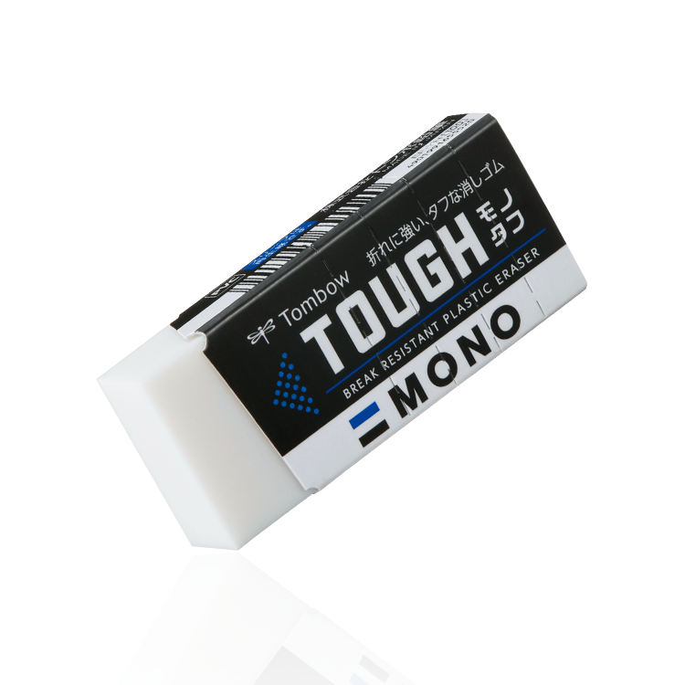 Tombow MONO TOUGH Break Resistant Plastic Eraser,S+L,2 Pack