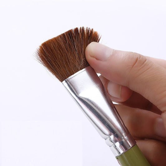 Maries Flat Bristle Watercolor Paint Brush Set | Sizes 1–12 | 12 Brushes