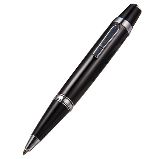 Mini Pocket Metal Ballpoint Pen Set of 2,Black Ink 1.0mm Bullet Tip
