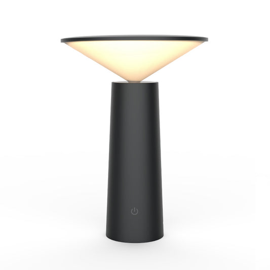 MINI i Rechargeable Night Light | 3 Color Temperatures | Stepless Dimming | 40° Tiltable Head | Compact Desk Lamp Black