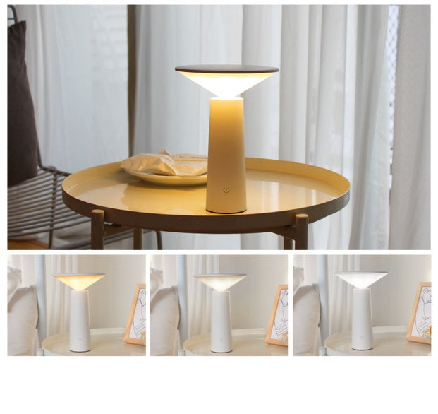 MINI i Rechargeable Night Light | 3 Color Temperatures | Stepless Dimming | 40° Tiltable Head | Compact Desk Lamp