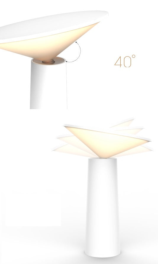 MINI i Rechargeable Night Light | 3 Color Temperatures | Stepless Dimming | 40° Tiltable Head | Compact Desk Lamp