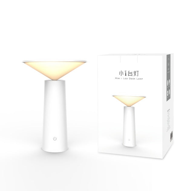MINI i Rechargeable Night Light | 3 Color Temperatures | Stepless Dimming | 40° Tiltable Head | Compact Desk Lamp