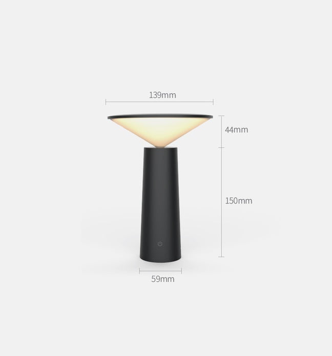 MINI i Rechargeable Night Light | 3 Color Temperatures | Stepless Dimming | 40° Tiltable Head | Compact Desk Lamp