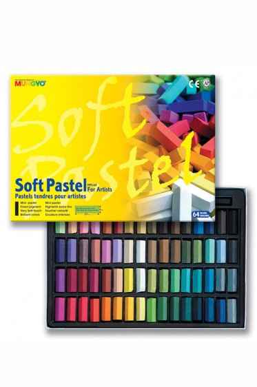 MUNGYO Standard Square Soft Pastels for Artists 24/32/48/64 Colors 64 Color