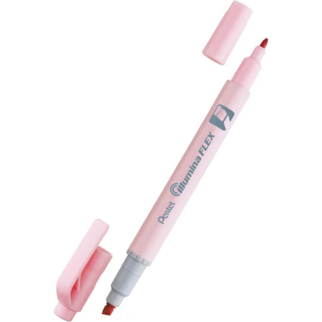 Pentel Dual Tip Highlighter Pastel Illumina Flex (Pack of 2)