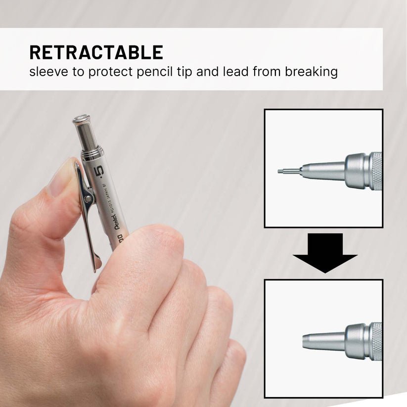 Pentel Graphgear 1000 MechanIcal Pencil Set with Leads Eraser