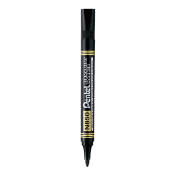 Pentel N850 Permanent Markers Bullet Point 4 Pack