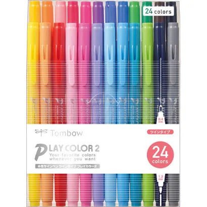Set de bolígrafos de punta de fieltro Tombow Play Color 2 12/24/36 colores