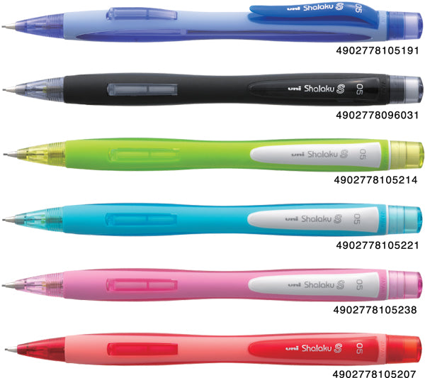 Uni Shalaku M5-228 Mechanical Pencil 0.5mm Side-Click 6-Pack