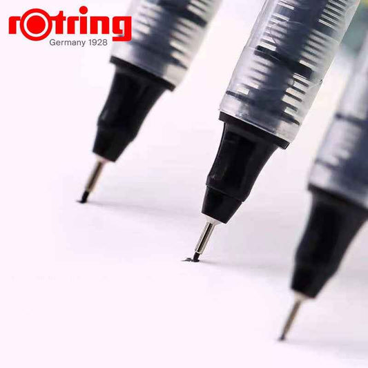 rOtring Tikky Fine Liner Graphic Pen, 0.1/0.3/0.5mm,Black Ink ,3 Pack