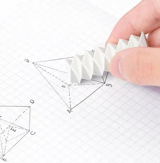 SUN-STAR ZIGZAG 45 Eraser Set Black & White (2-Pack)