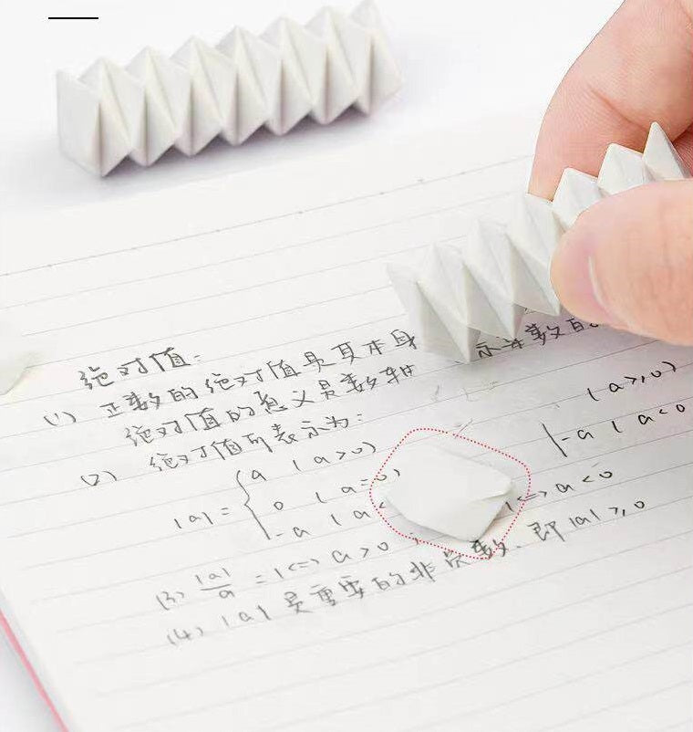 SUN-STAR ZIGZAG 45 Eraser Set Black & White (2-Pack)
