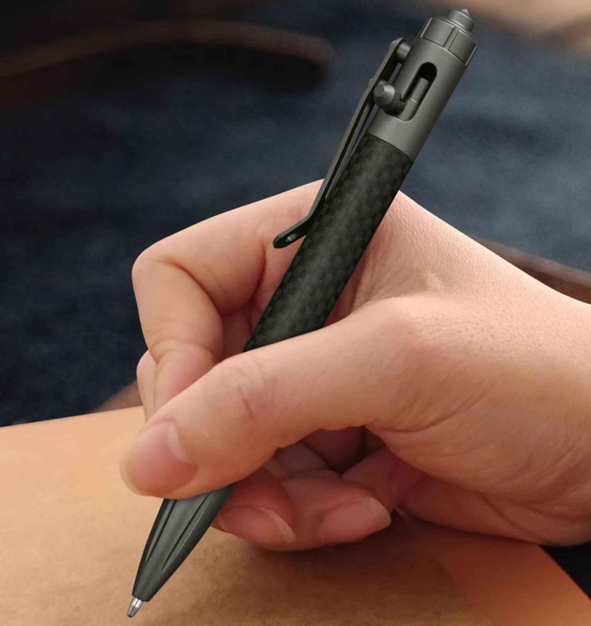 Tactical Carbon Fiber Pen for Self-Defense Includes 3 Refills