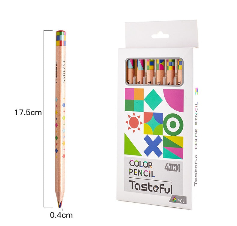 Tastaful 4in1 Color Pencil 6 Pack