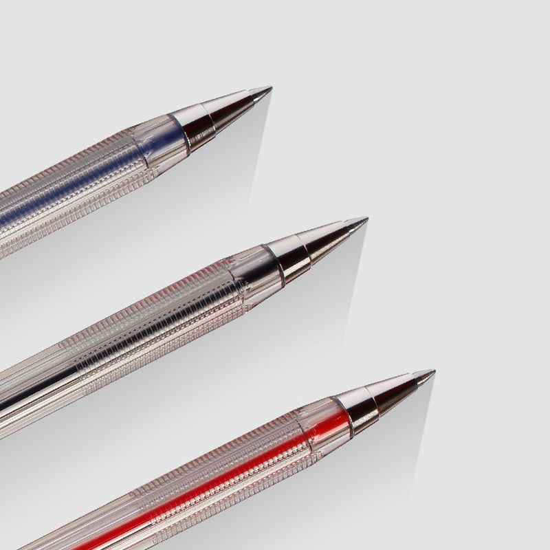 uni SA-S Stick Ballpoint Pen - 0.7mm - Black/Red/Blue Ink - Pack of 12