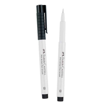Faber-Castell PITT Artist Pen - Brush - White (101) - 2 Pack