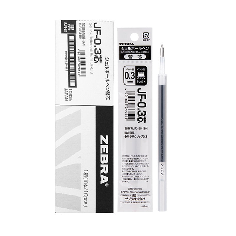 Zebra JF-0.3 Sarasa Gel punjenja za kemijsku olovku, 0.3mm, pakiranje od 10 komada