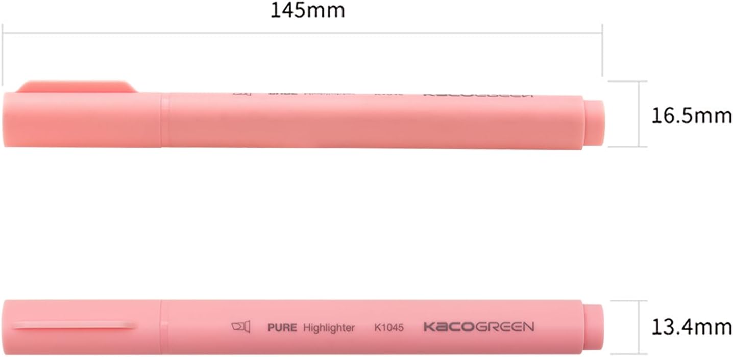 Kaco Aesthetic Highlighters,5 Assorted Macarons Color Bible Markers