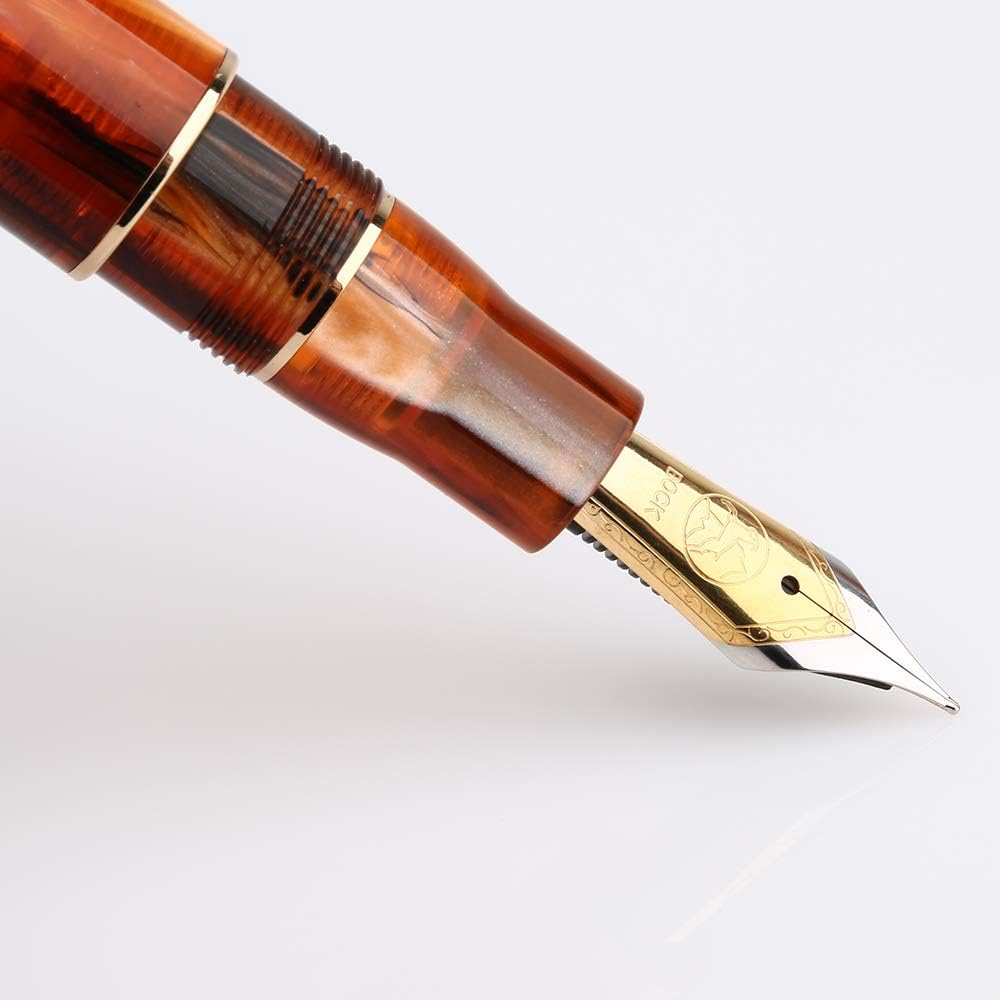 Majohn M800 Acrylic Fountain Pen,Germany Bock Fine Nib