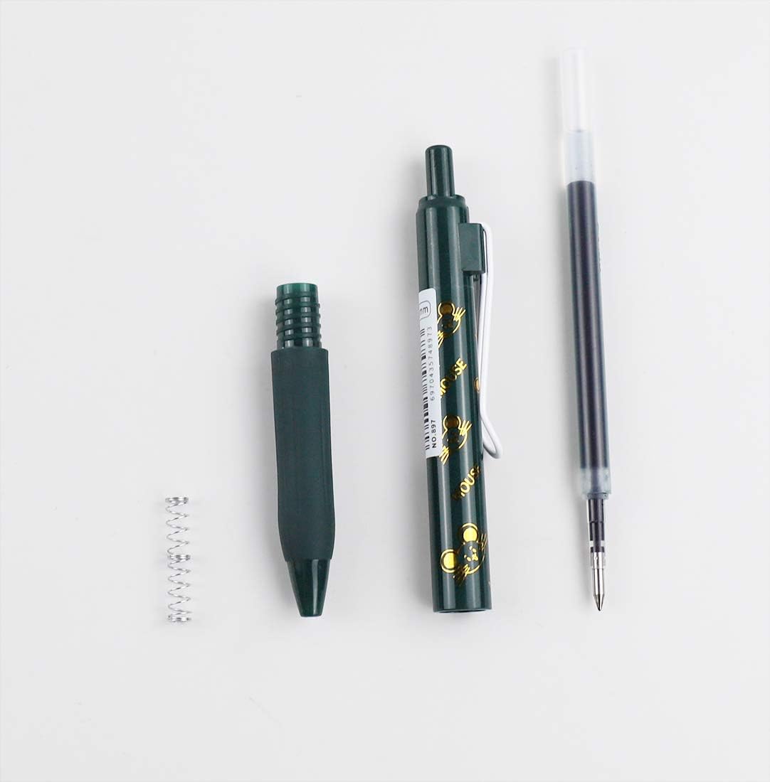 COLNK Colored Gel Pens with Retro Ink Retractable,0.5mm,8 Pack