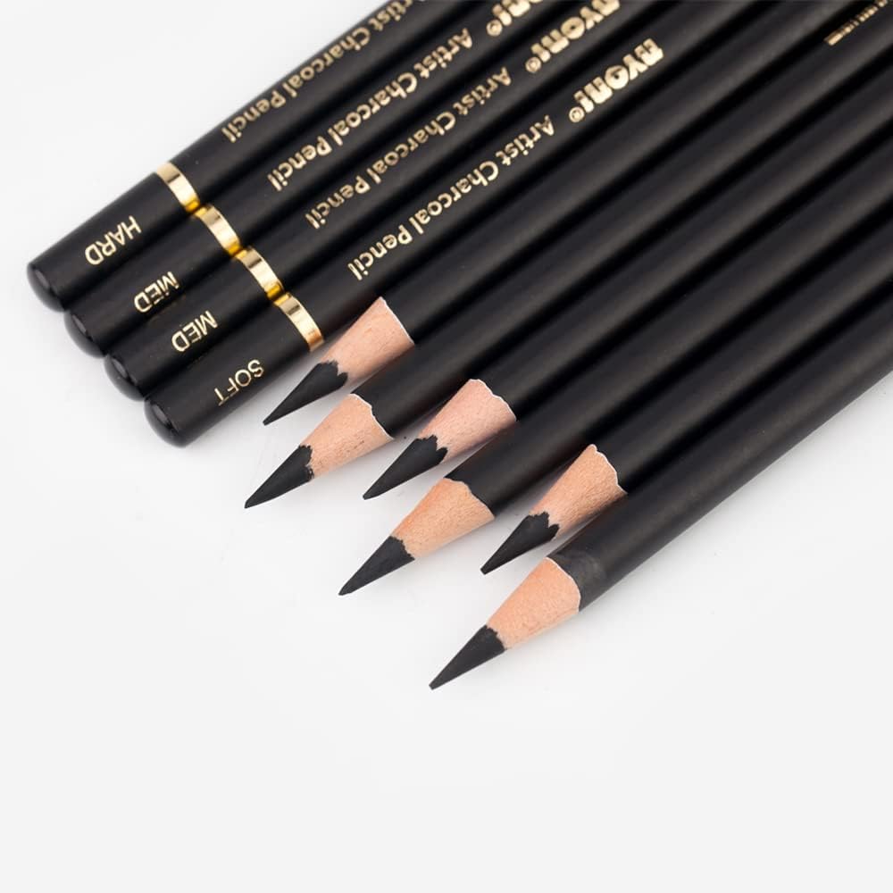 Nyoni Professional Charcoal Pencils Drawing 10 Pack