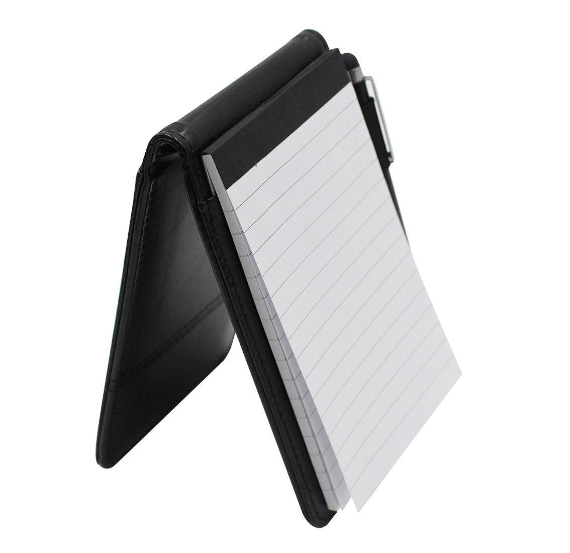 A7 Pocket PU Leather Mini Notepad with Calculator Ballpoint Pen Holder