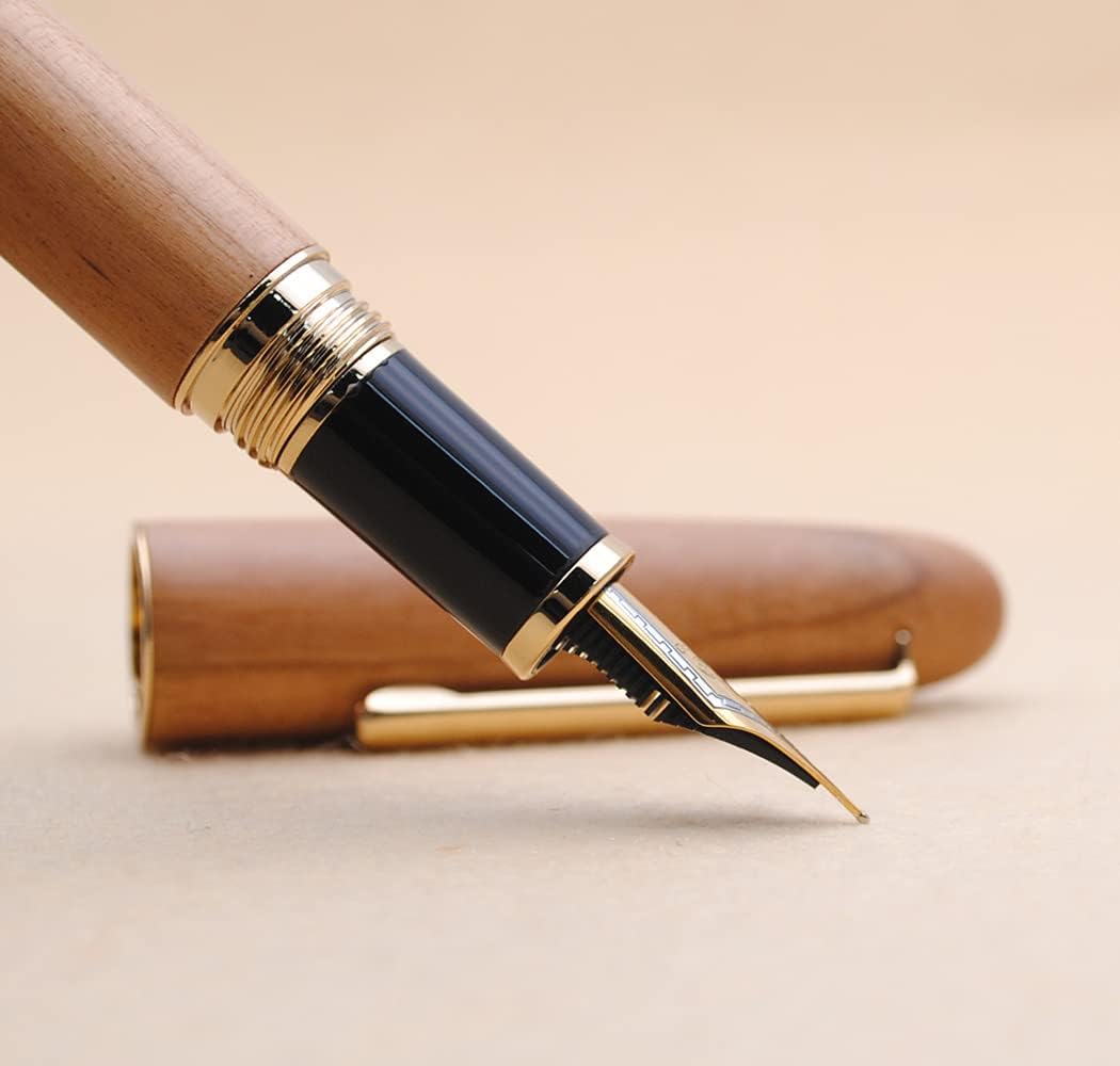 JINHAO 9036 Natural Wood Fountain Pen
