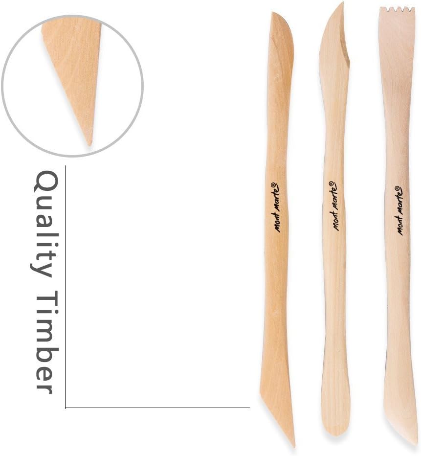 Mont Marte Boxwood Mini Clay Modeling Tools 10 Piece
