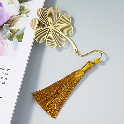 4 Pack Metal Bookmarks with Tassel