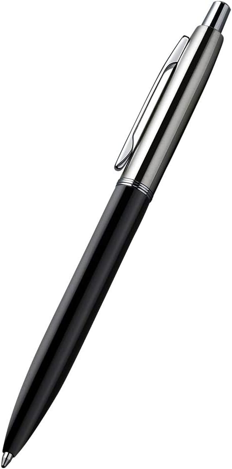 3Pcs Retractable Stainess Steel Metal Ballpoint Pens,6 Replaceable Refills