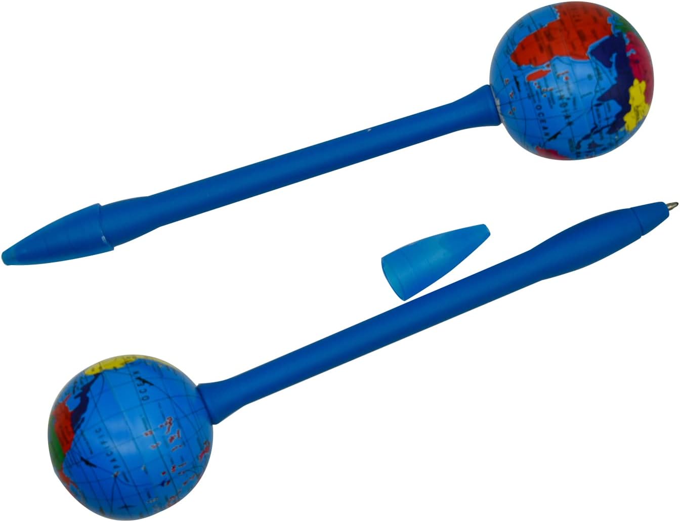 4PCS World Globe Earth Tellurion Ballpoint Pens 1.0MM Black Ink