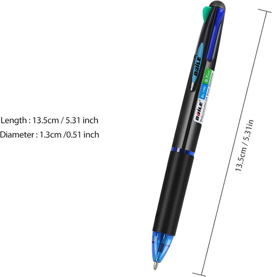 Baile 4 Colors Multifunctional Ballpoint Pen,Pack of 20