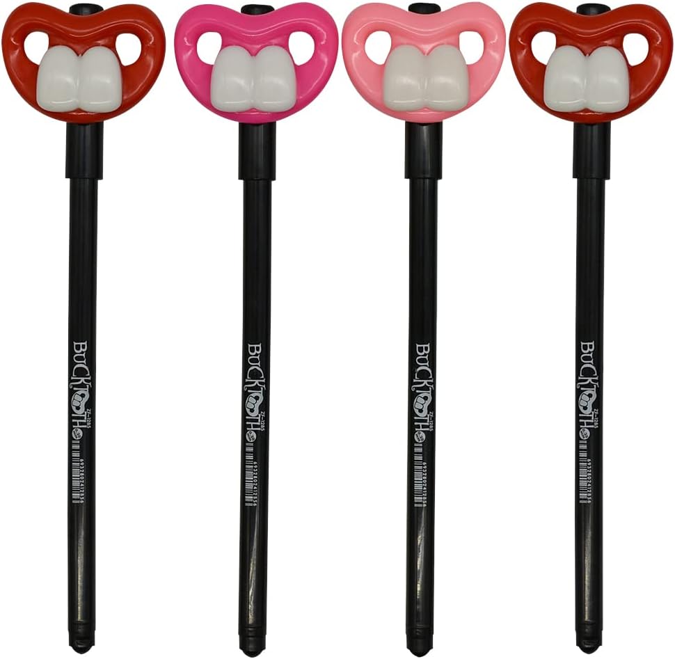 12PCS Funny Dental Tooth Gel Pens Black Ink