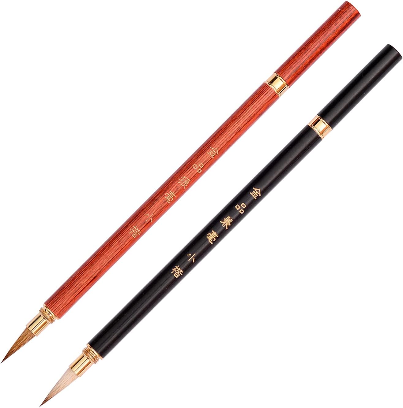 Hbasyp Chinesische Kalligraphie-Pinsel Set – 6 Stück, Traditionelle Mal- & Schreibpinsel Für Aquarell, Sumi & Tusche, Rot