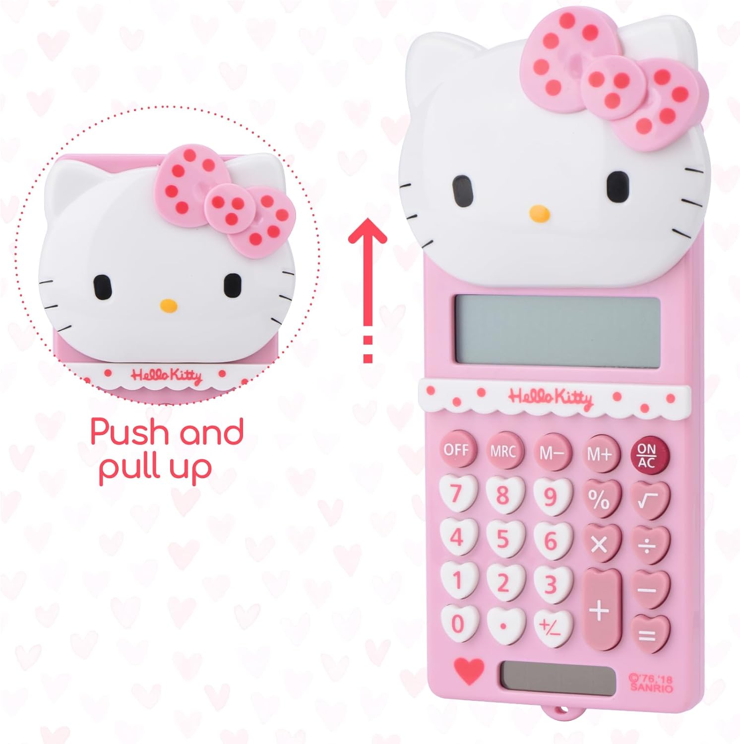Cute Cat Kitty Kids Calculator 8 Digit with LCD Display