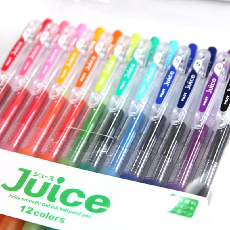 Pilot Juice Gel Ink Ballpoint Pen, 0.5mm, 12 Color Set