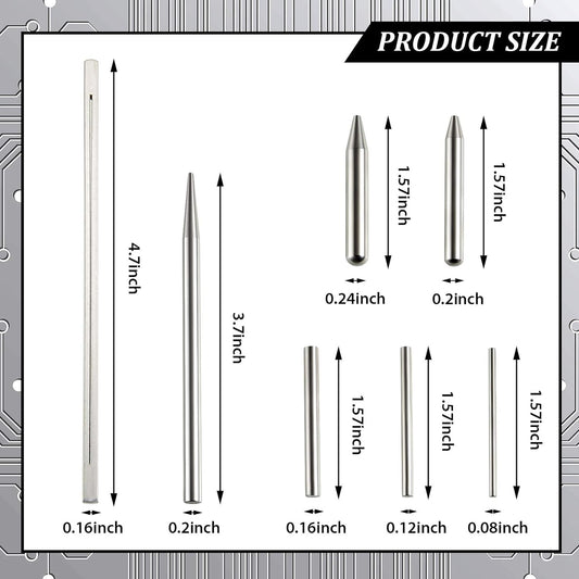 17Pcs Metal Puzzle DIY Tool Set Tab Edge Cylinder Cone Shape Bending