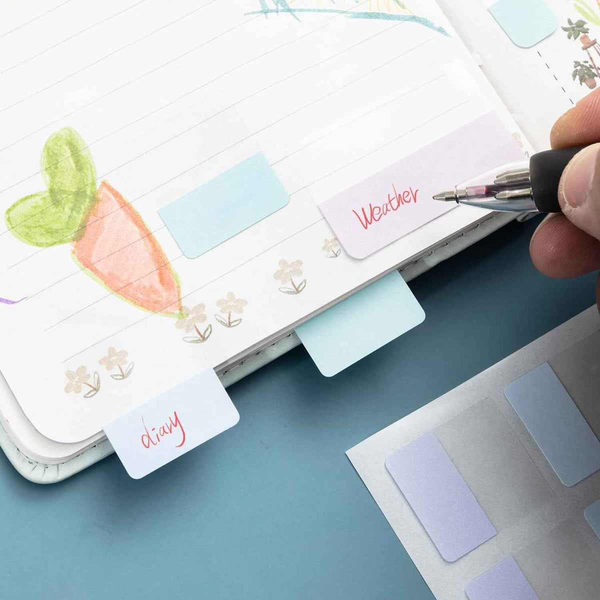 Annotation Notes Packs 5 Pack Sticky Notes Annotation Tabs 300pcs Index Labels,Morandi Color
